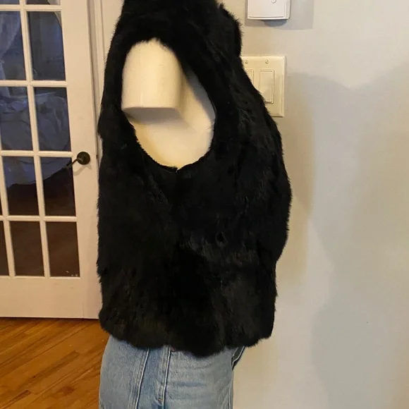 Jacqueline Riu Rabbit fur vest size L - Picture 6 of 15